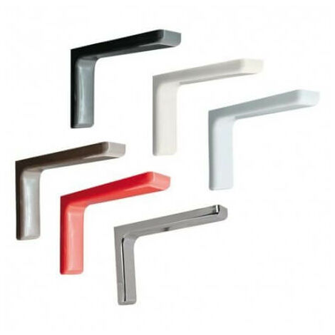 Support d'étagère d'ameublement - 24 cm - chrome galvanisé