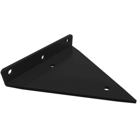Support D'étagère en Triangle en Métal Flottant,Equerre Etagere Mural Aveugles Dissimulés,Chambre à Coucher Salon Salle de Bain Bricolage Décoration Support,2 Pièces (8x10cm/3.1x3.9in,black)