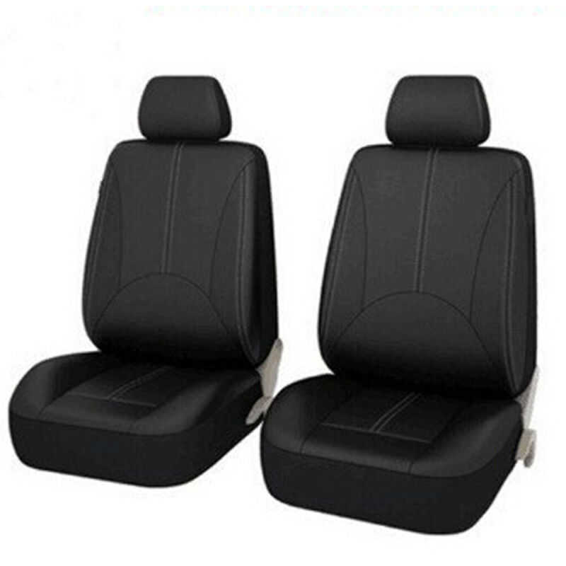 Lot de 4 housses de siège de voiture universelles en cuir pu de luxe, protection de siège avant et arrière, accessoires d'intérieur de voiture