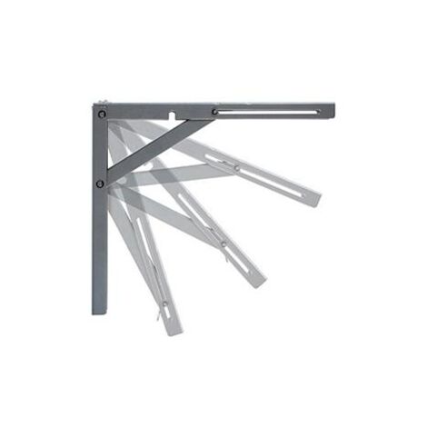 SUPPORT D'ÉTAGÈRE PLIABLE EN ACIER 300MM, BLANC