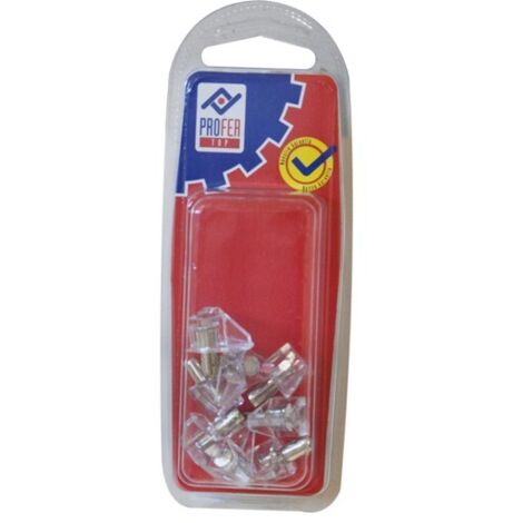 SUPPORT D'ÉTAGÈRE TRANSPARENT 8 PCS - 5 MM