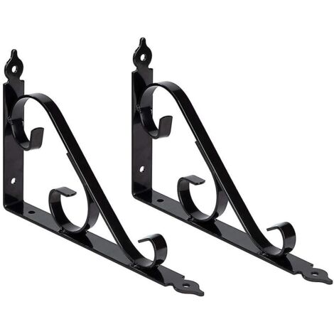 Support d'étagère triangulaire métallique multi-usages à 90 degrés avec vis pour jardinage, salle de bain, cuisine - 250 mm x 164 mm