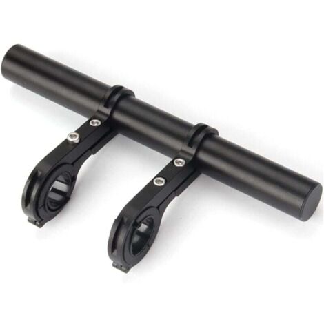 Support D'Extension De Guidon De Vélo,Rallonge De Guidon De Vélo Double,Multifonction Extension De Support En Alliage D'Aluminium,Support De Lampe De Poche Accessoires De Vélo,Pour Lampe De Poche,1 Pc