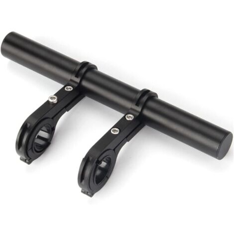 Support D'Extension De Guidon De Vélo,Rallonge De Guidon De Vélo Double,Multifonction Extension De Support En Alliage D'Aluminium,Support De Lampe De Poche Accessoires De Vélo,Pour Lampe De Poche,1 Pc