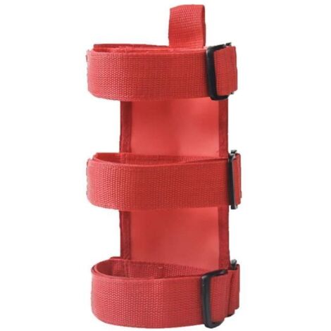 Support d'extincteur Sangle de montage d'extincteur pour Wrangler TJ JK JL 1997-2018 Rouge