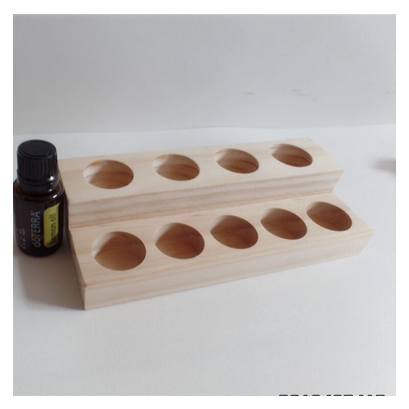 Fei Yu - Support d'huile essentielle, boîte de rangement d'huile essentielle, boîte de rangement cosmétique en bois d'huile essentielle, parfaite