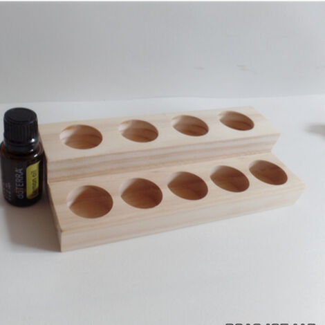 Support d'huile essentielle, boîte de rangement d'huile essentielle, boîte de rangement cosmétique en bois d'huile essentielle, parfaite pour le voyage