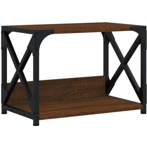 Support d'imprimante à 2 niveaux chêne marron 44x26x31,5 cm CFW25696