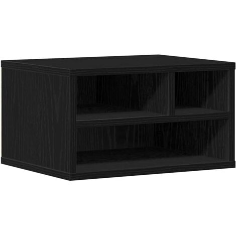 Support d'imprimante avec stockage Chêne noir 40 x 32 x 22,5 cm CFW44714