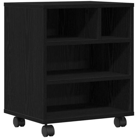 Support d'imprimante avec stockage Chêne noir 41 x 32 x 48 cm CFW42834