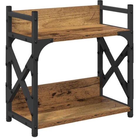 Support d'imprimante Bois Ancien 40 x 20 x 40 cm CFW22186