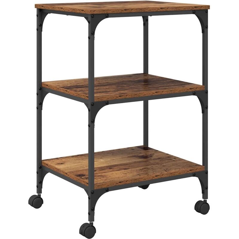 Support d'imprimante Bois Ancien 50 x 41 x 75 cm CFW62296