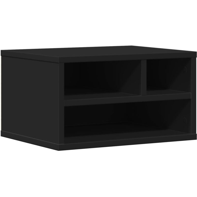 Vidaxl - Support d'imprimante noir 40x32x22,5 cm bois d'ingénierie Black