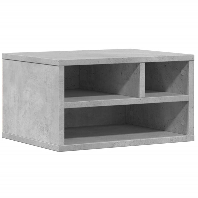 Vidaxl - Support d'imprimante gris béton 40x32x22,5 cm bois d'ingénierie Concrete grey