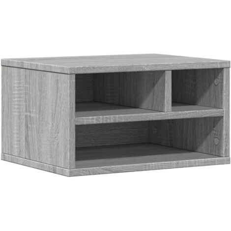 Support d'imprimante sonoma gris 40x32x22,5cm bois d'ingénierie CFW65269