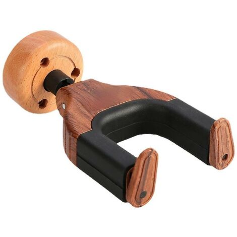 Support d'instrument de musique en caoutchouc en bois pour cintre de guitare
