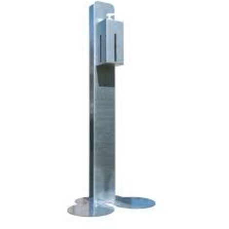Support disinfettante itb solution acciaio grigio altezza regolabile