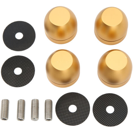 Support d'isolation pour enceintes, pieds en alliage d'aluminium, supports d'amplificateur, patins anti-vibrations audio, couleur or