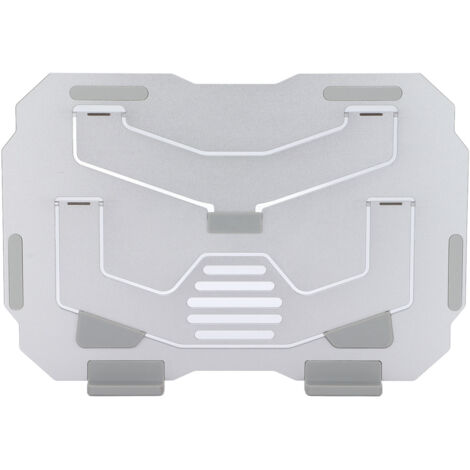 Support d'ordinateur portable ergonomique, portable et durable avec large compatibilité, support de bureau argenté