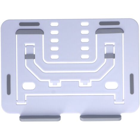 Support d'ordinateur portable réglable en hauteur, pliable et antidérapant pour bureau, blanc