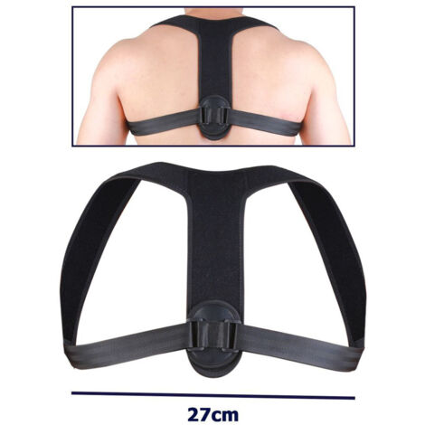 Support Dorsal Postural Support Lombaire Ajustable Noir