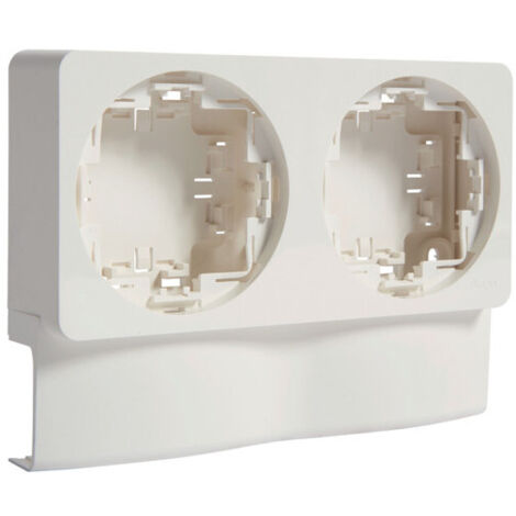 Support double appareillage saillie ateha pour ATA16x30 Pure - HAGER ATA163929016