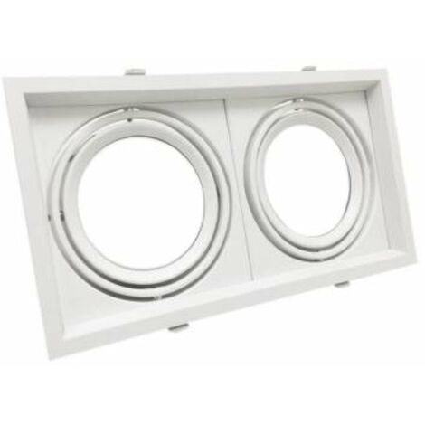 Support Double Encastrable pour Ampoules LED AR111 - SILAMP