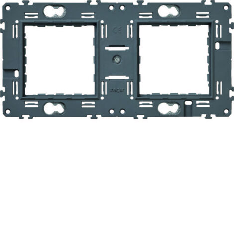 support double - horizontal et vertical - entraxe 71 mm - hager gallery wxa464