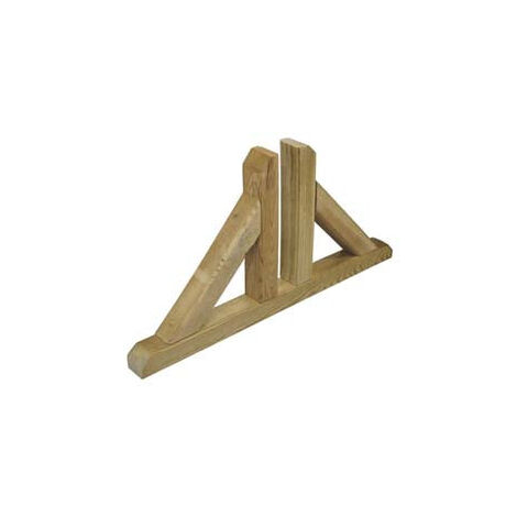 Support Double Pied En Pin Imprégné - cm..60x4,5x30h.