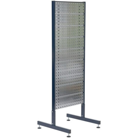 Support double porte-outils (vide) Support double avec 6 plaques perforées L.571xP.570xH.1600mm des deux côtés avec crochets porte-outils pour équiper RAACO