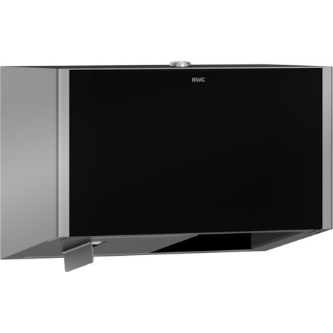 Support double rouleaux KWC AR WC, EXOS, finition, 280x193x147 mm, AP, façade ESG noir