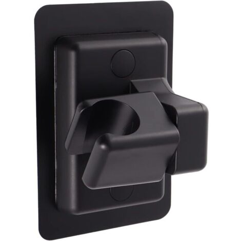 support douche réglable rotatif à 360 °,support douche sans percage,à main support pommeau de douche réglable étanche super puissant support de douche réglable ventouse de salle de bain(noir)