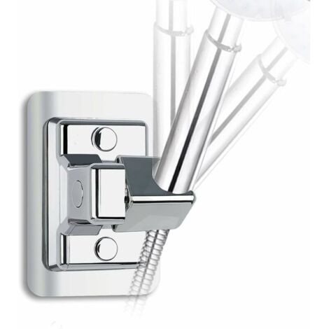 Support Douche Sans Percage,Support Pommeau de Douche Universel Réglable 360°,Support de Douche Mural,Support Mural pour Douchette orientable,Générique Support de Douche Réglable Fixée Monté-LIAIKI