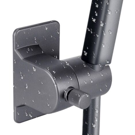 Support Douchette 360° avec Ventouse Fixation Murale Facile, Installation Sans Perçage, Idéal pour Douche et Baignoire