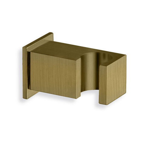 Support douchette carre mural vieux bronze - CRISTINA ONDYNA PD44893