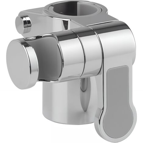 Support douchette Gamme PRO PELLET coulissant pour barres Ø32 mm résine de synthèse chromé