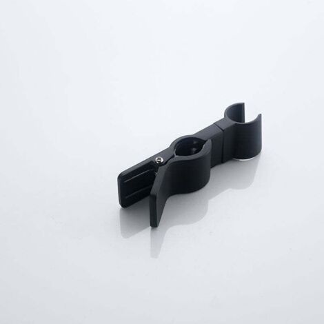 Support Douchette Relevable en Alliage de Zinc Support Douche à Main Remplaçable 20-29MM Support de Pommeau de Douche Chrome Ajustable pour Baignoire Salle de Bain (Noir)