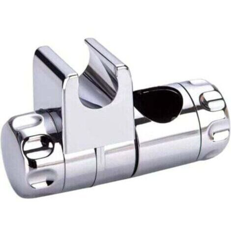 Support Douchette, Support Etanche en Douche à Main à Hauteur Réglable, pour Douchette, Support Douche à Main Remplaçable, Pommeau de Douche 25MM à Diamètre, ABS Chromé-