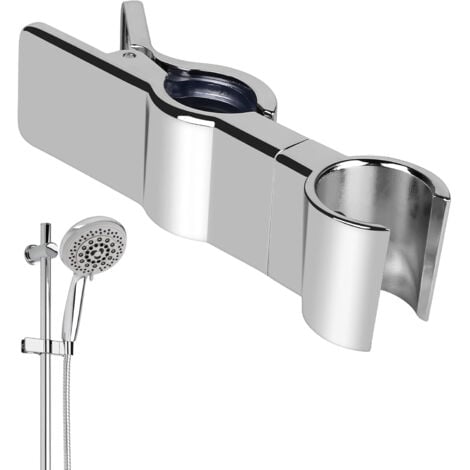 Support Douchette,Support Pommeau de Douche,Barre de Douche Support Douchette Sans Percage,45°Clamp Douchette Réglable pour Baignoire Salle de Bain