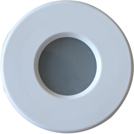 Support downlight rond blanc étanche IP65 Diam 83mm - Blanc