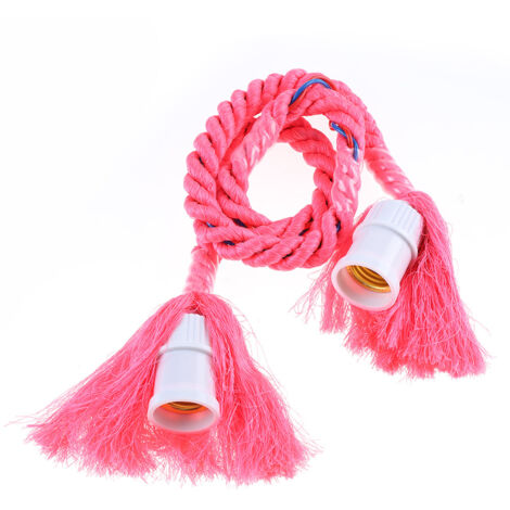 Support E27 Lampe à Suspension Cordon Nylon Créative pour Mariage Restaurant Café