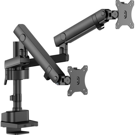Support écran PC à ressort mécanique 2 écrans PC 17"-35"