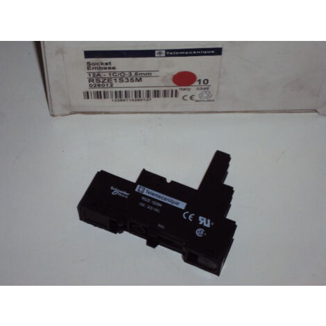 Support embase pour relais enfichable RSB Zelio 12A 300VAC 1C/O 3,5mm SCHNEIDER ELECTRIC RSZE1S35M