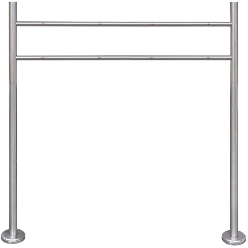 Helloshop26 - Support en acier inoxydable pour boîte aux lettres 120 x 100 cm