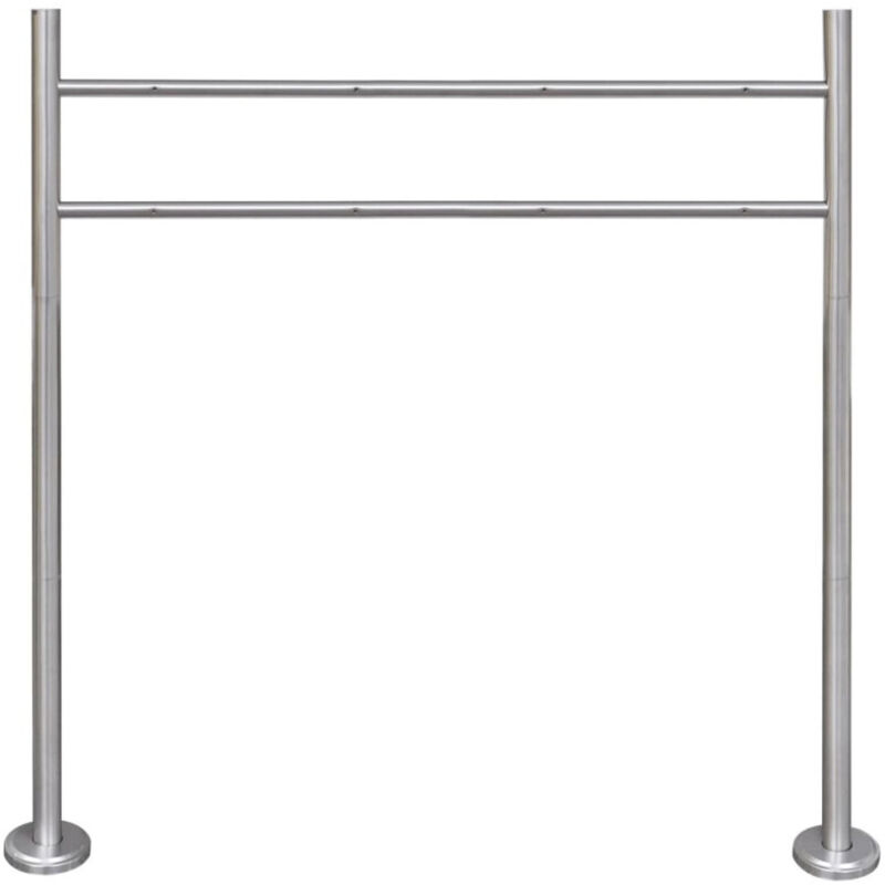 Vidaxl - Support en acier inoxydable pour double boîte aux lettres