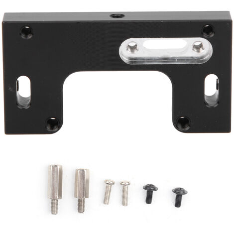 Support en alliage d'aluminium pour pare-chocs, accessoire pour modèles MN90 MN91 MN45 MN96 MN99, voiture tout-terrain 1/12, couleur noire.