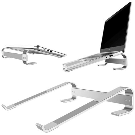 Support en aluminium pour tablette et ordinateur portable jusqu'à 18 pouces Simple S1 (argent)