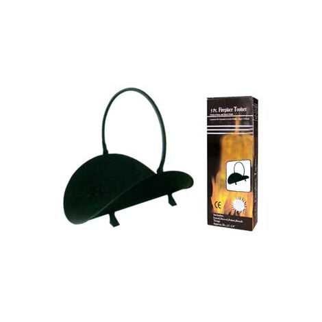 Support en bois noir avec poignée - 48 cm