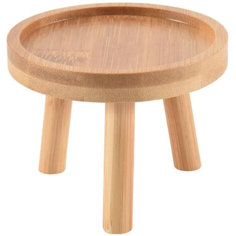Support en bois pour plantes avec base pour pots de fleurs tabouret