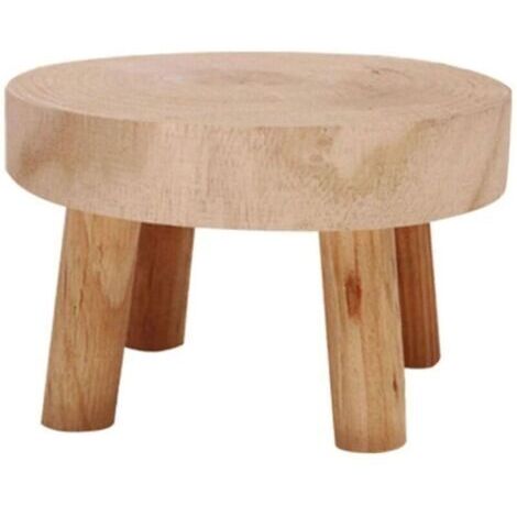 Support en bois pour plantes en pot, support de pot de fleurs en bois, mini tabouret en bois, tabouret en bois, pour intérieur ou extérieur, salon, entrée ( taille : S)